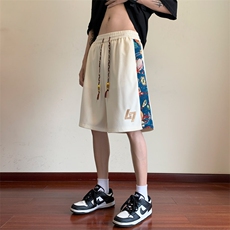 ！2024夏季新款男士风休闲短裤刺绣五分裤DK248特P25，男装牛仔裤，电商B220