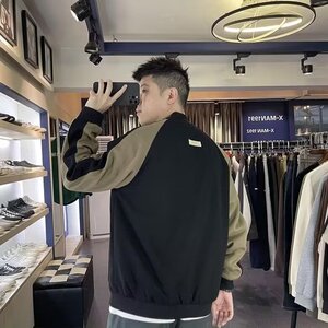 外套男秋冬高级感男装2025新款无帽冬季青少年男士夹克HH8026 P49图片