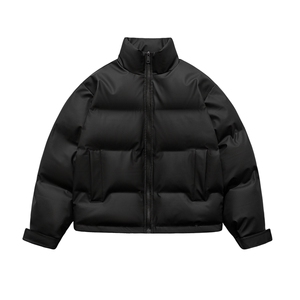 现货 抖音美式高街刺绣PU皮棉服棉袄加厚保暖外套MY758-P108图片