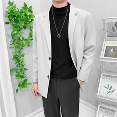 大码小西服外套男痞帅韩版潮流ins男生轻熟风商务休闲KY38-P58，男装西服，星座1109-3