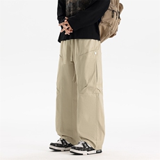 美式复古直筒宽松休闲裤日系男女中性裤子xz405-k2008-p55控69，男装休闲裤，星座405