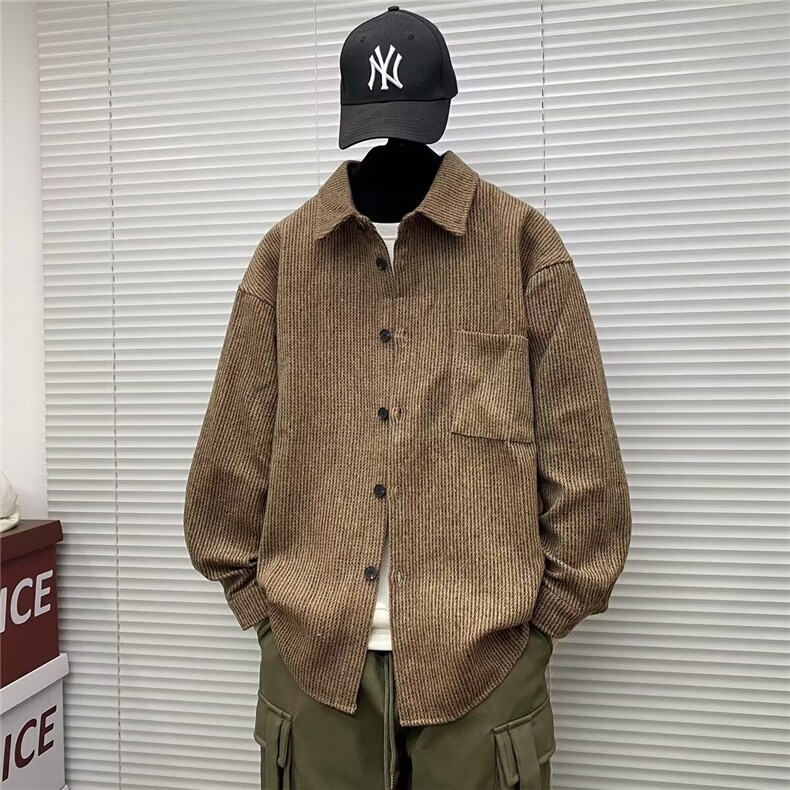 春秋季港风复古条纹夹克男潮流青少年百搭休闲宽松上衣外套JK569,男装夹克,星座208-5