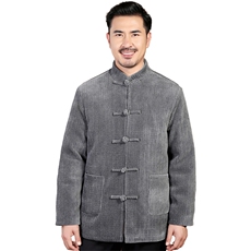 风唐装中老年90绒羽绒服复古盘扣羽绒服外套中式爸爸男装，男装羽绒服，钱塘723