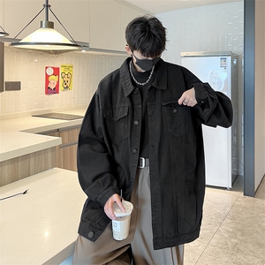 牛仔夹克男大码牛仔外套男茄克 NJ77099-P60加绒款-P75图片