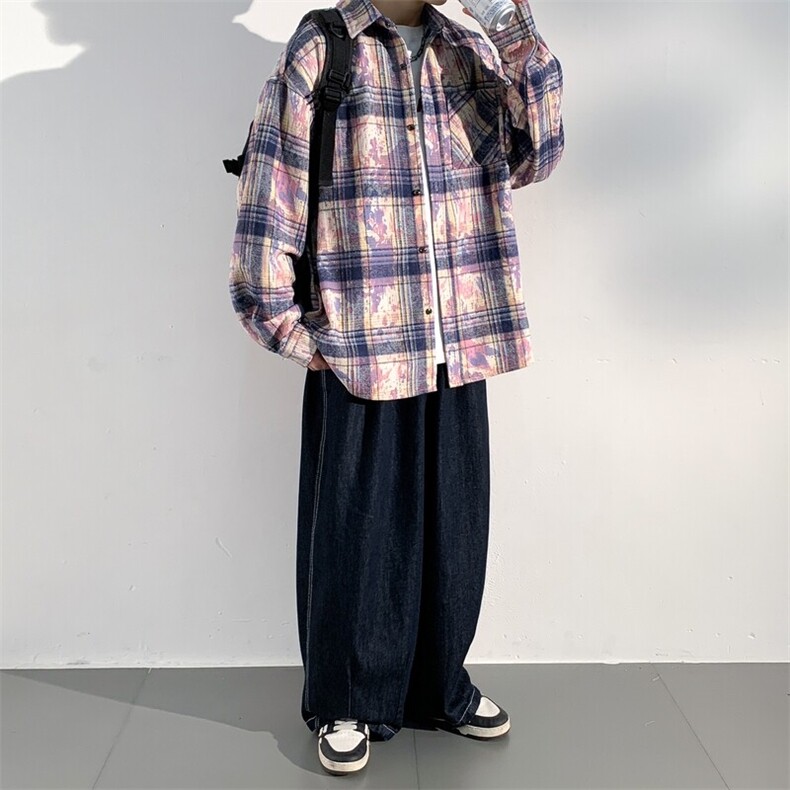 2025春季新款潮牌男士长袖衬衫百搭衬衣,男装衬衫,星座301D-2(原星座1004-1）