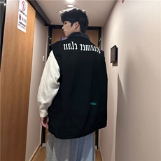 MJ252J-p68-限价98M-5XL加绒羊羔绒宽松大码牛仔马甲工装ins，男装工装外套，星座116