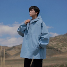 815A-MJ78352-65特春秋装新款纯色登山服三防冲锋衣外套男模，男装夹克，星座815A