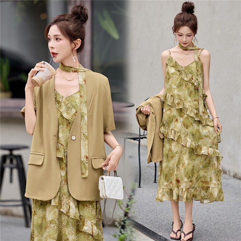 2026年夏季女两件套休闲风，女装套装/套裙，艾尚靓装