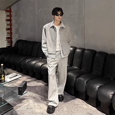 cleanfit假两件条纹拼接衬衫卫衣男款翻领高级Y731-P55，男装衬衫，星座1109-4