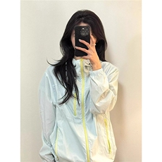 户外轻薄透气防晒衣女款夏季2025新款宽松连帽外套防紫外线防晒服，男装夹克，星座506A