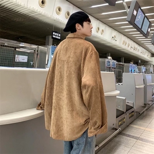 潮流夹克潮男春季灯芯绒外套J2151P35图片