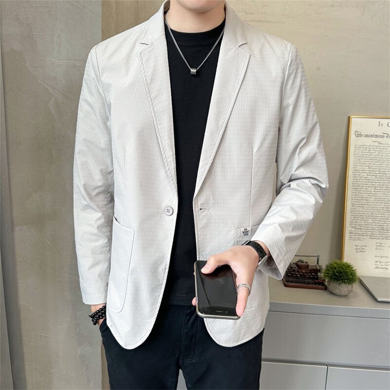 店主风品质款小西装外套时尚休闲男装夹克C317-811-P115图片
