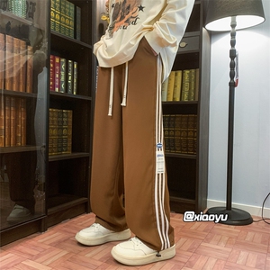 XZ616 早秋新款冰丝裤贴标宽松休闲裤 TY920 M-5XL P35控48图片