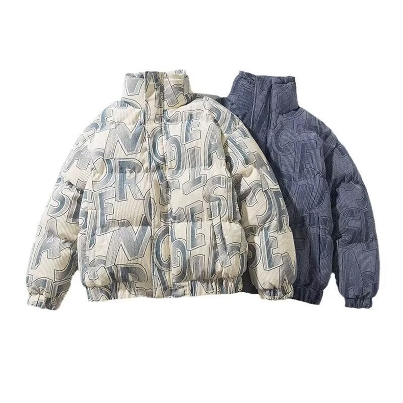 灯芯绒棉服男冬季棉袄加厚棉衣宽松潮牌休闲面包服,男装棉衣,星座506A
