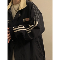 中性风立领印花字母图案设计双袖大码M-5XL夹克男JK77766P75控98，男装夹克，星座227-7