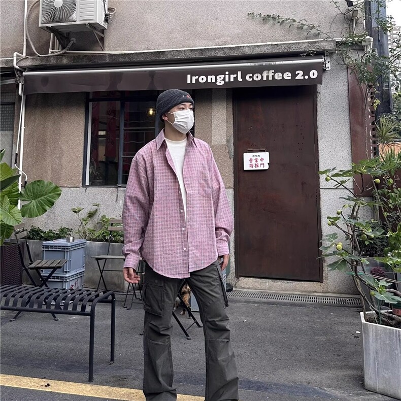 美式vibe裤子男潮宽松直筒欧美高街复古阔腿拖地微喇叭休闲工装裤,男装牛仔裤,星座506A