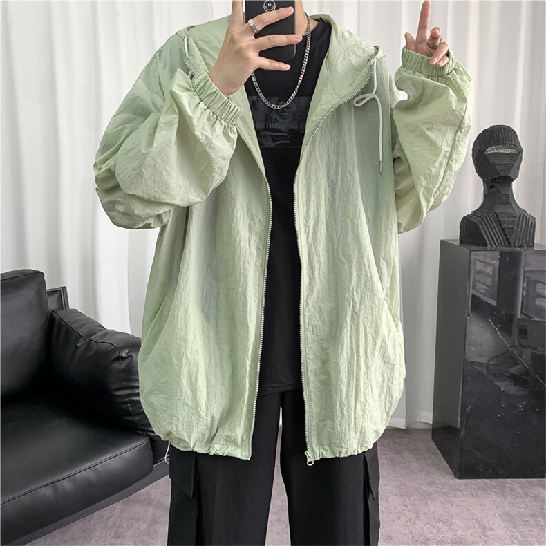 F3043/P45夏季防晒衣连帽纯色薄款外套夹克情侣男女防晒服防晒衫,男装夹克,电商A141