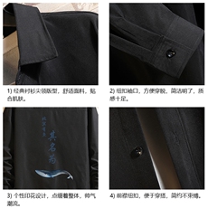 CS15261-P38长袖衬衫男士大码宽松衬衣男寸衫砖墙，男装衬衫，电商A040A