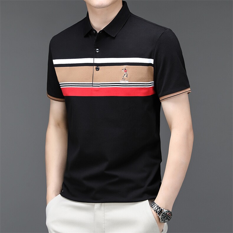 男装polo衫男士短袖时尚百搭商务翻领夏季休闲T恤HMQ329-P63,男装Polo衫,星座1105-3