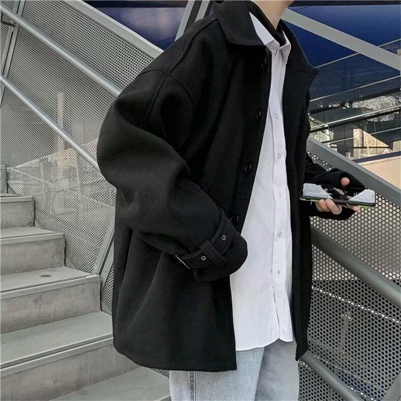 单排扣新款港风流行男西装领毛呢Y222P63,男装毛呢大衣,星座1116-2