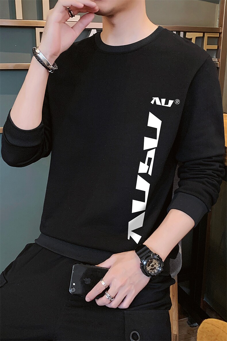 潮流韩版卫衣男2021春秋季外套宽松长袖套头衫DF107T,男装卫衣,电商A102