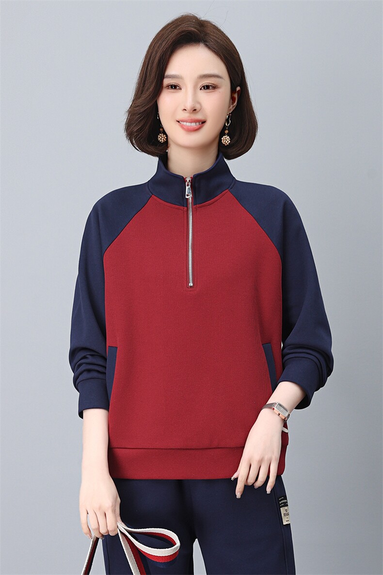 2025年春季时尚休闲撞色插兜立领上衣,女装短外套,依恋蒂丝