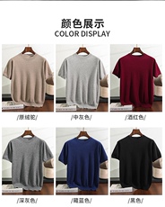 2025年秋季开衫拉链修身型圆领长袖男士七针加厚V领长袖开衫，男装羊绒开衫，儒商羊绒