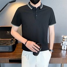 6602-P58翻领polo衫男ins短袖t恤新款夏季痞帅半袖-控78，男装Polo衫，星座603-2