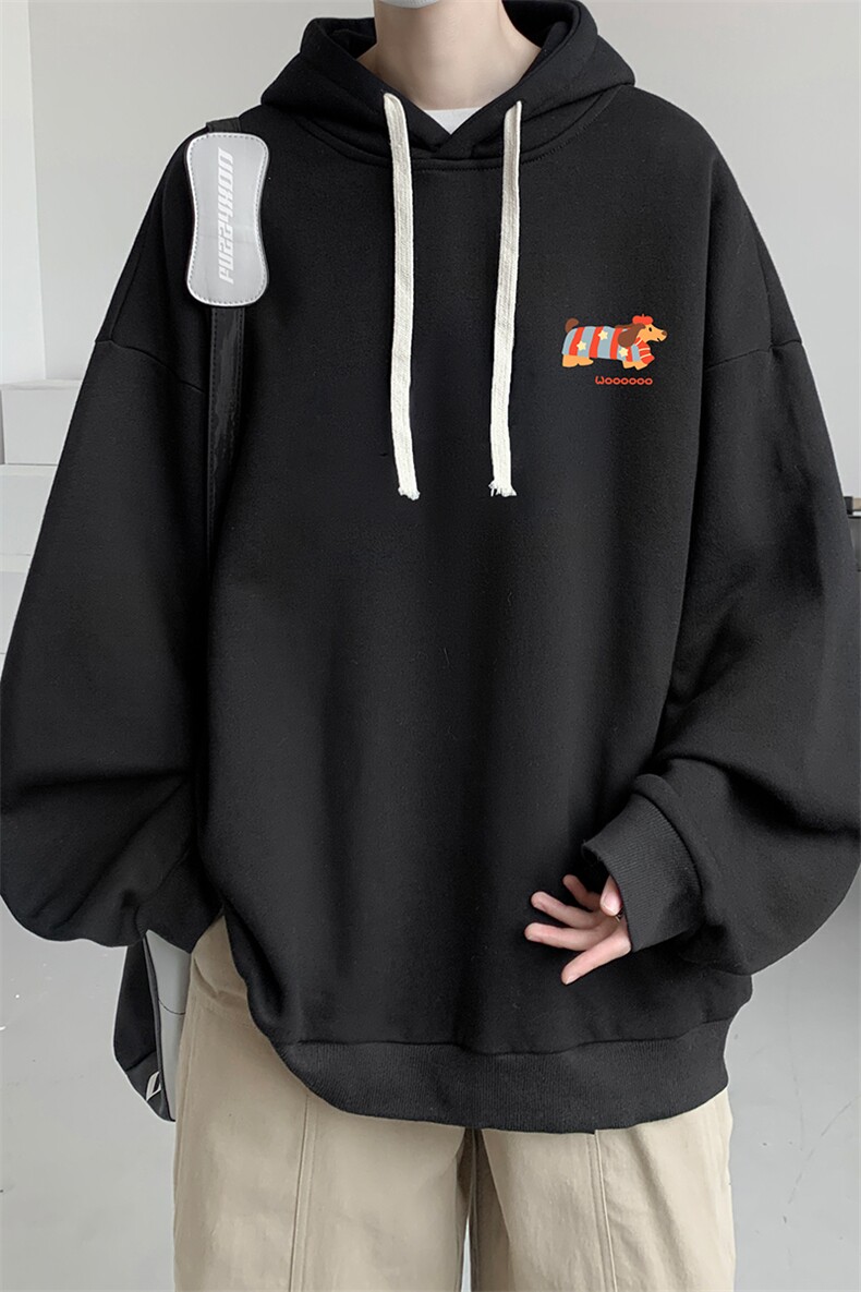 连帽卫衣男大码胖子帽衫大号运动服WY2438-P35,男装卫衣,电商A040