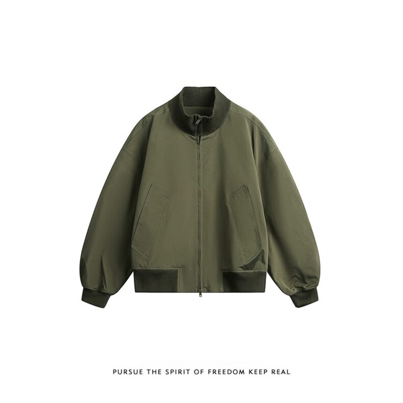 JK741-M-3XL-P45-现货-美式cleanfit短款飞行员夹克立领外套,男装夹克,星座1811B