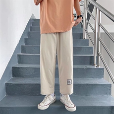 工装裤男韩版潮流百搭宽松夏季工装九分裤潮牌直筒休闲裤MK64-P30，男装工装外套，星座1008-2