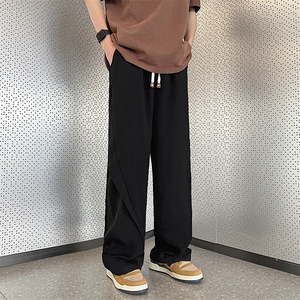 美式阔腿裤男款夏季潮流宽松裤子ins垂感直筒休闲西裤 KD242图片