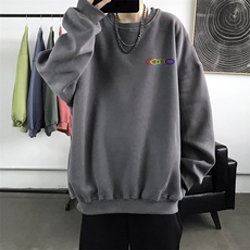 W情侣印花圆领秋冬卫衣常规P28加绒P38S-5XL支持定制，男装卫衣，星座115A-3