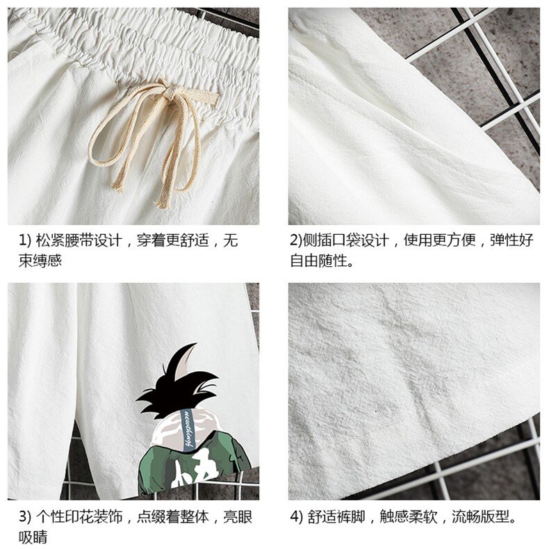 YD33005-P25亚麻短裤男大码棉麻五分裤男中裤沙滩裤网格挂拍,男装休闲裤,电商A040A