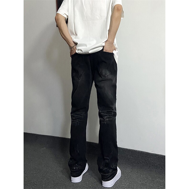 夏季美式高街ins小众破洞牛仔裤货号K755P6588,男装牛仔裤,电商A063