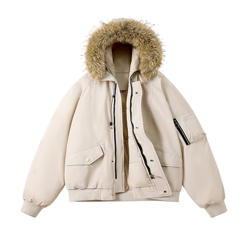 美式毛领派克棉服男冬季加厚工装棉衣情侣外套M060-P110迷彩P115，男装棉衣，星座308B-2