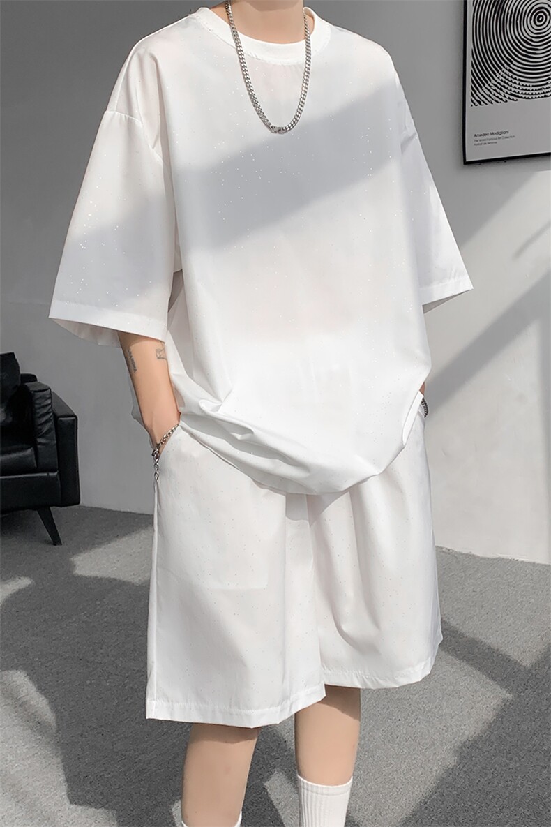 8XL-M特大码休闲运动套装男士夏季短袖短裤衣服一套男装TZ103P32,男装休闲套装,电商D206-1