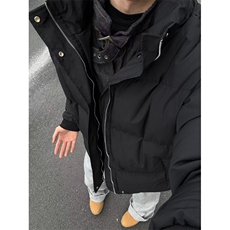 抖音质量假两件牛仔领宽松百搭棉衣ZM075-P95，男装棉衣，星座313A(原308A-2)