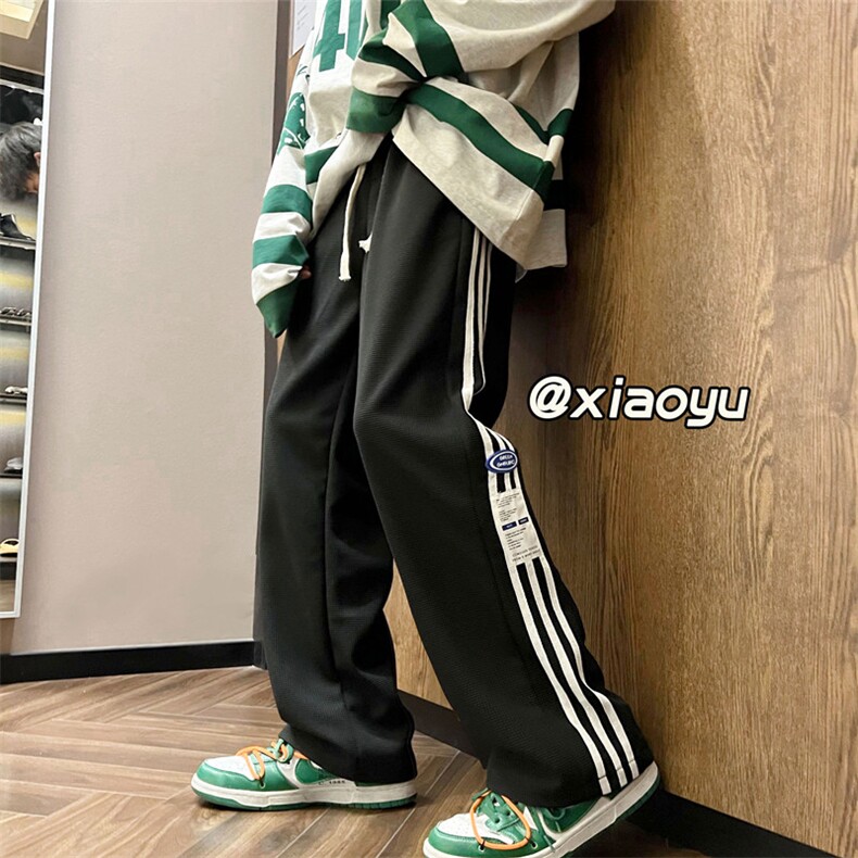 XZ616 早秋新款华夫格贴标休闲裤 TY373 P55控68图片