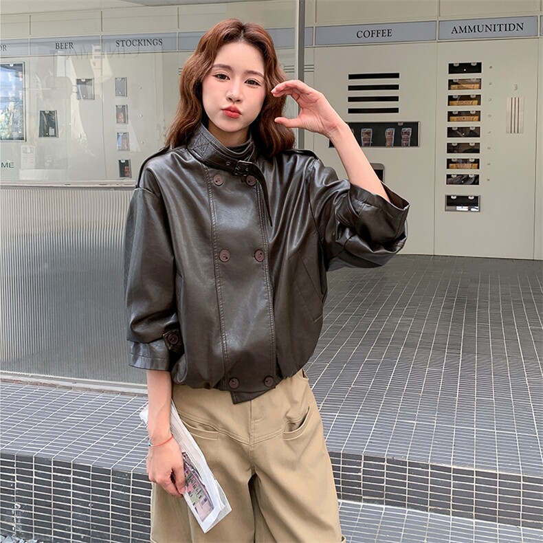 2025秋装新款现货皮衣2C256-101-P145-K218,女装皮衣,2C256