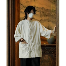 男士唐装衫春夏季2024新款C4538P43，男装民族服装，星座1116-2