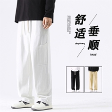 冰丝裤子男士夏季薄款运动工装裤透气速干夏天K627-特批40，男装休闲裤，星座718-1