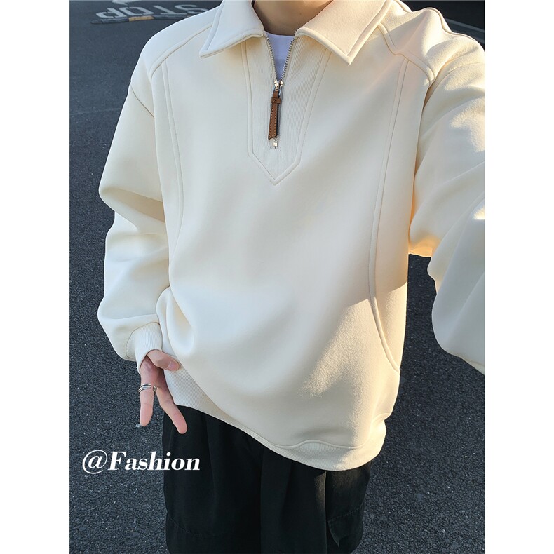 春季新款轻熟休闲风POLO领卫衣WY05512-P55,男装Polo衫,星座308B-2