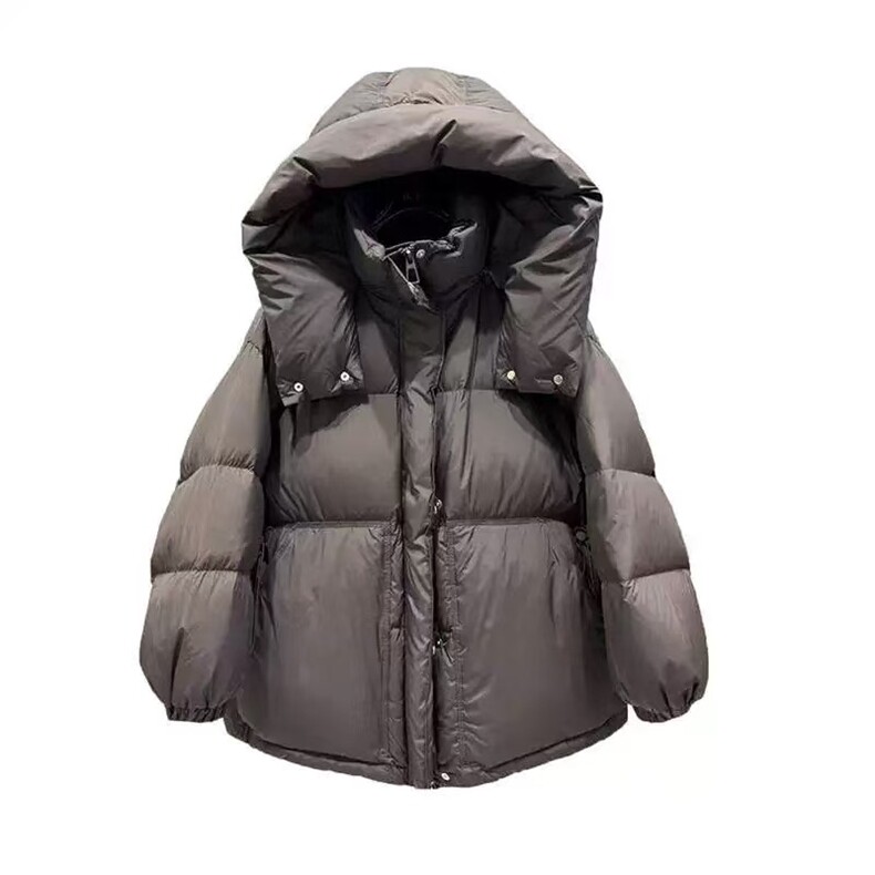 2025年秋季立领长袖短款拉链时尚百搭羽绒服，女装羽绒服，禾雯电商供货