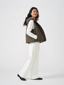 新品25年春季女士经典休闲环保棉白牛仔直筒裤图片