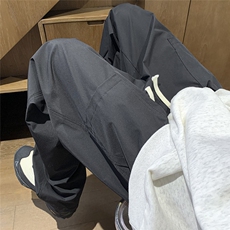 深度库存基础数据款秋冬加厚裤子男港风纯色直筒休闲裤K99-特P25，男装休闲裤，电商A099