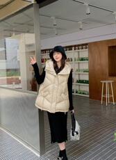 2022秋冬新款羽绒马甲女韩版宽松坎肩外穿百搭背心马夹，女装马甲，川哲