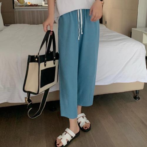 【现货】慵懒茧型华夫格奶奶裤图片