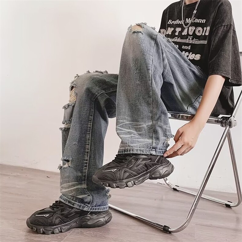 美式牛仔裤男款秋季长裤潮 NT773 P40图片