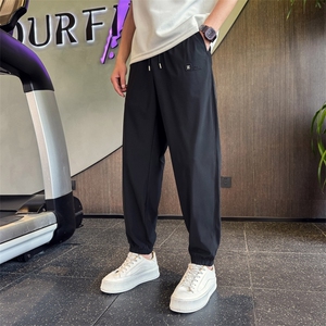 BK68206 P4868 夏季垂感凉感冰丝裤男裤子休闲裤社会小伙店主图片